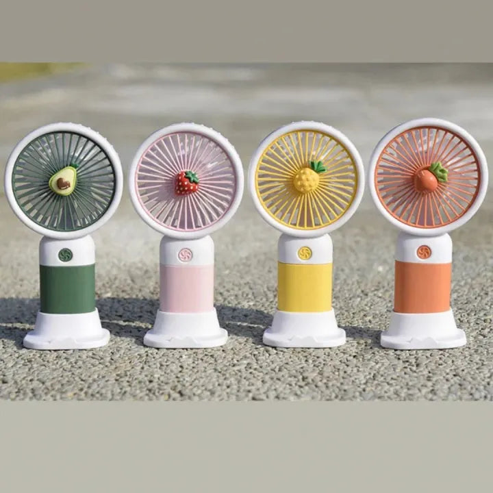 Rechargeable USB Battery - Handheld Fan with Adjustable Speed -