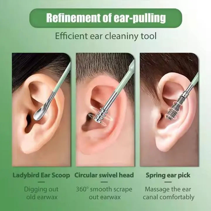 Ear Wax Cleaning Kit 6-Piece Stainless Steel Set