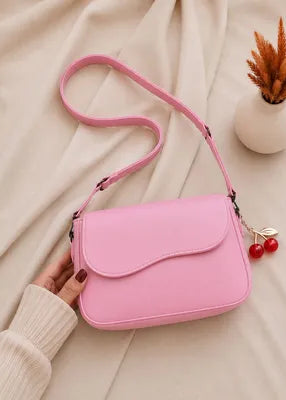 Women's Luxury Cherry Mini Shoulder Bag – Cute &amp; Stylish PU Leather Purse