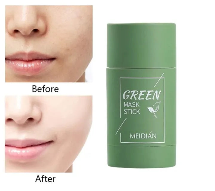 Green Tea Face Cleansing Mask Purifying Clay Stick Mask Oil Control Skin Care Anti-Acne Blackhead Mud Mask