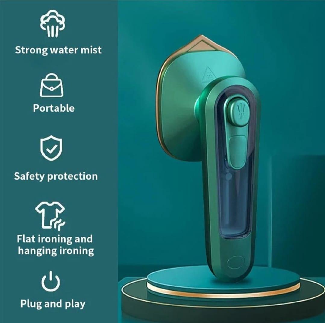 Professional Micro Steam Iron Green Portable Foldable
