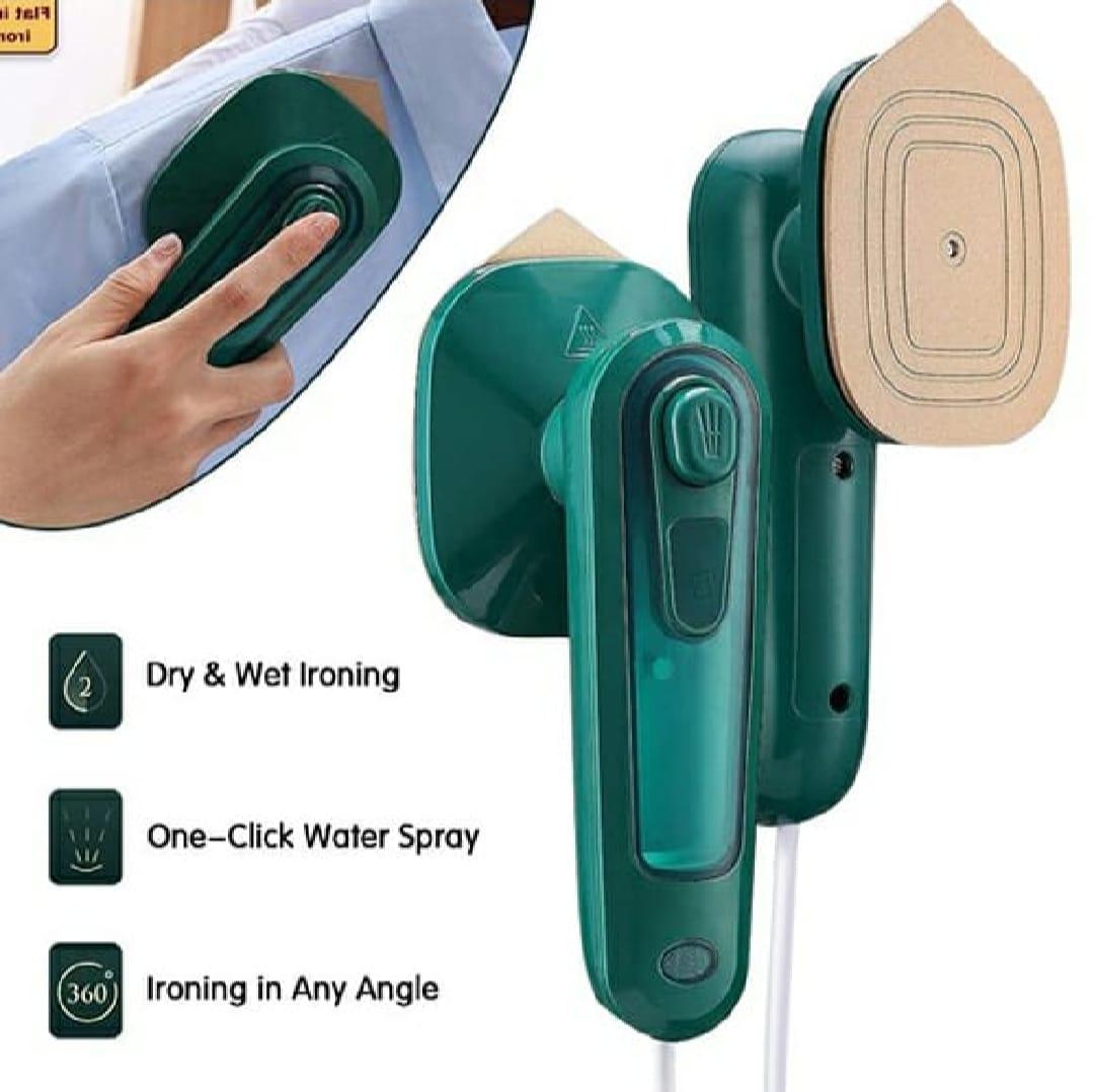 Professional Micro Steam Iron Green Portable Foldable