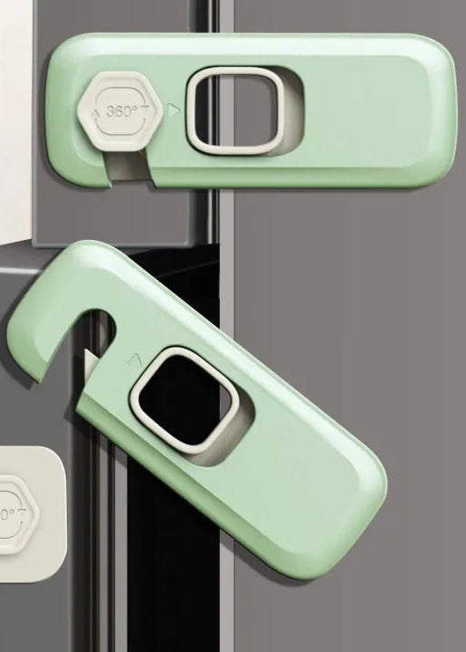 Child Proof Lock for Cupboards Cabinets Refrigerator Fridge Lock for Kids with 3M Adhesive Backing Oven Lock Drawers Wardrobes Freezers Baby Safety Locks