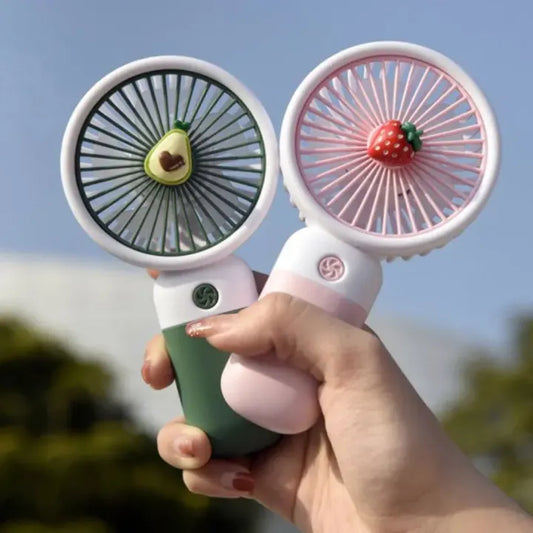 Rechargeable USB Battery - Handheld Fan with Adjustable Speed -