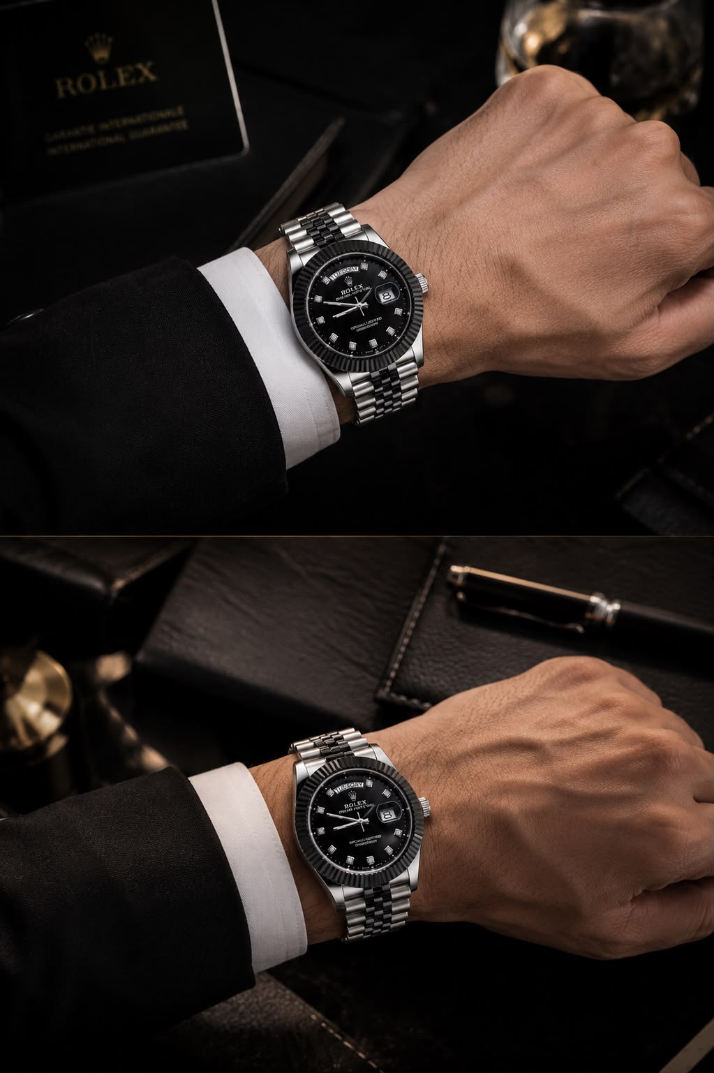 Rolex GMT-Master II Inspired Luxury Men's Watch – Stainless Steel Jubilee Bracelet