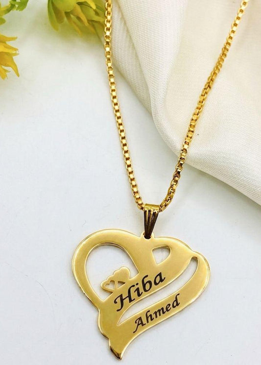 ||Fancy Beautiful ||Gold Plated Heart Design || Coustomize ||Locket For He