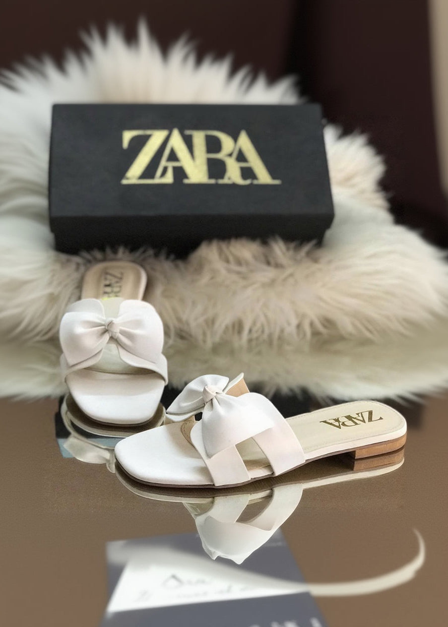 Zara Bow Flats slippers