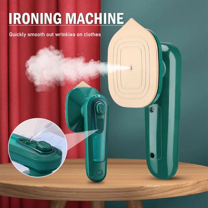 Professional Micro Steam Iron Green Portable Foldable