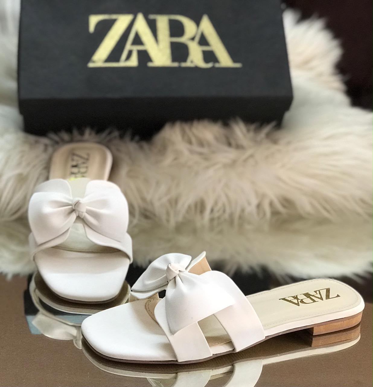Zara Bow Flats slippers