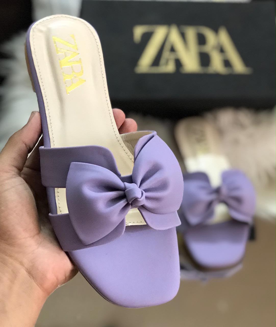 Zara Bow Flats slippers