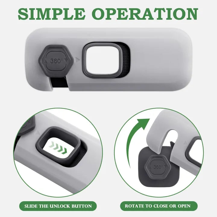 Child Proof Lock for Cupboards Cabinets Refrigerator Fridge Lock for Kids with 3M Adhesive Backing Oven Lock Drawers Wardrobes Freezers Baby Safety Locks
